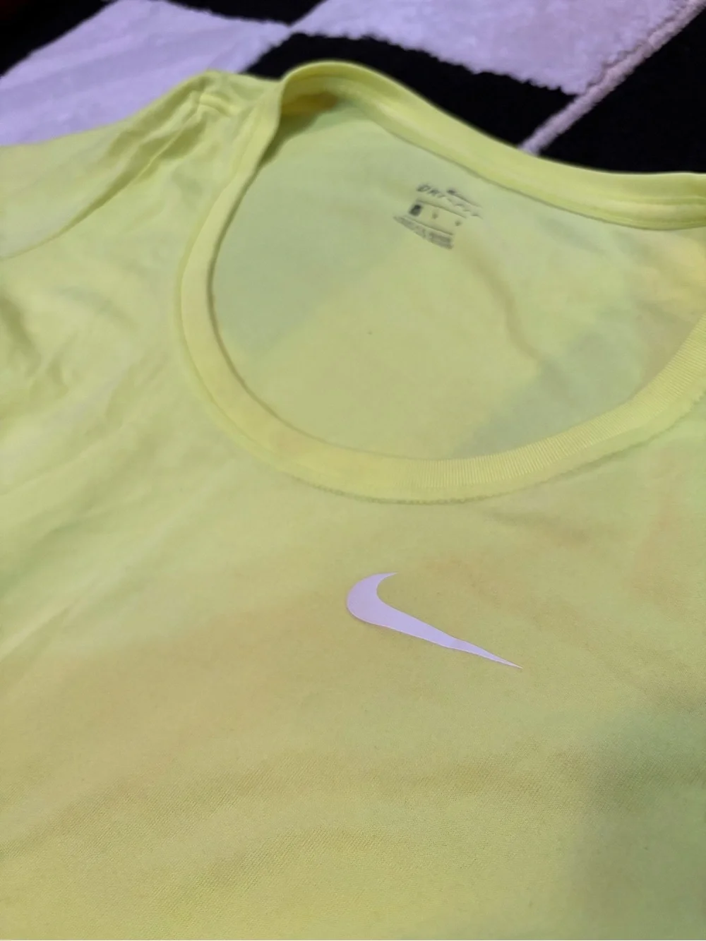 Nike Neon Yellow Short Sleeve Performance Tee
